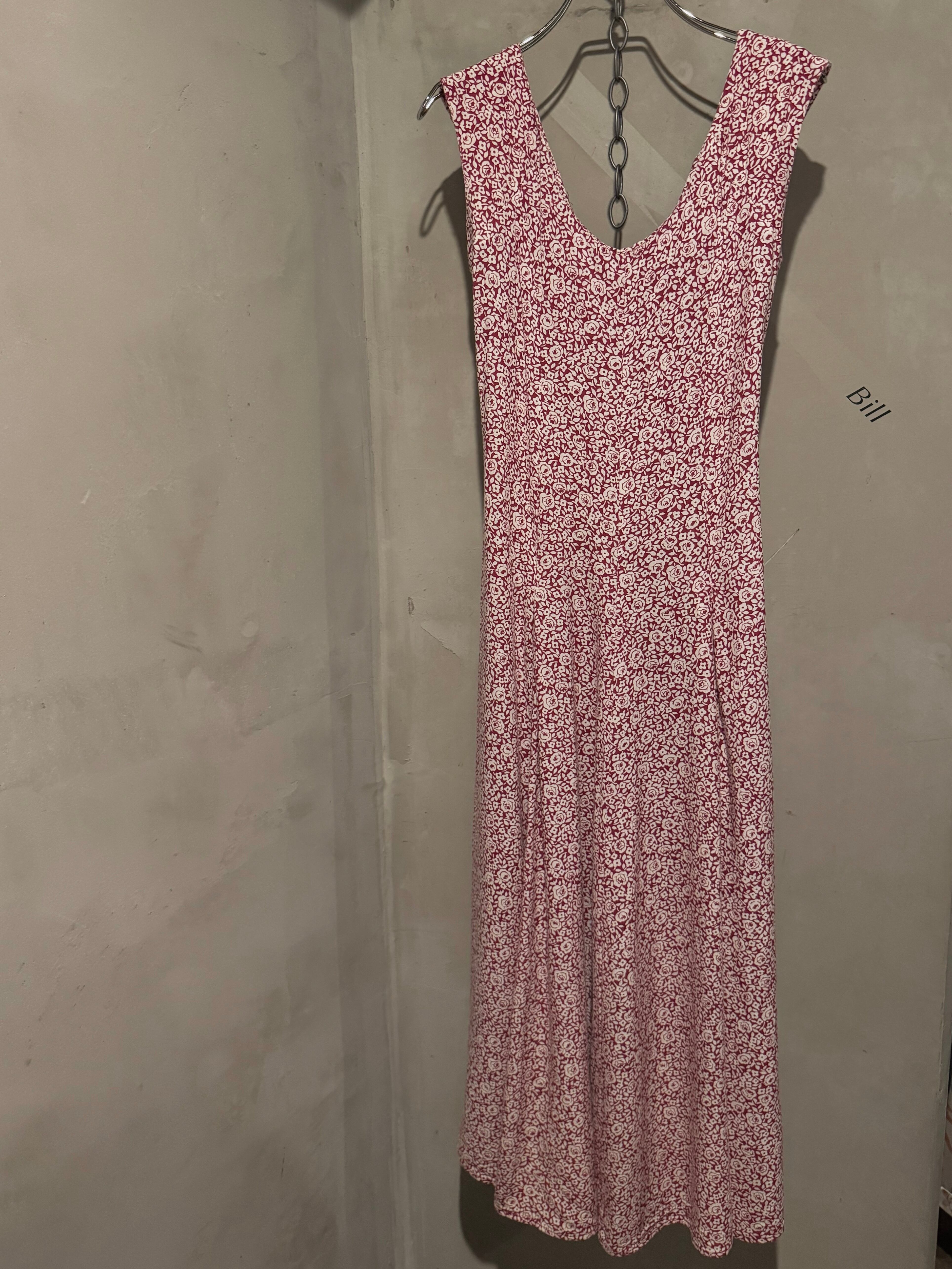 made in USA back ribbon ROSE dress (Bill vintage)