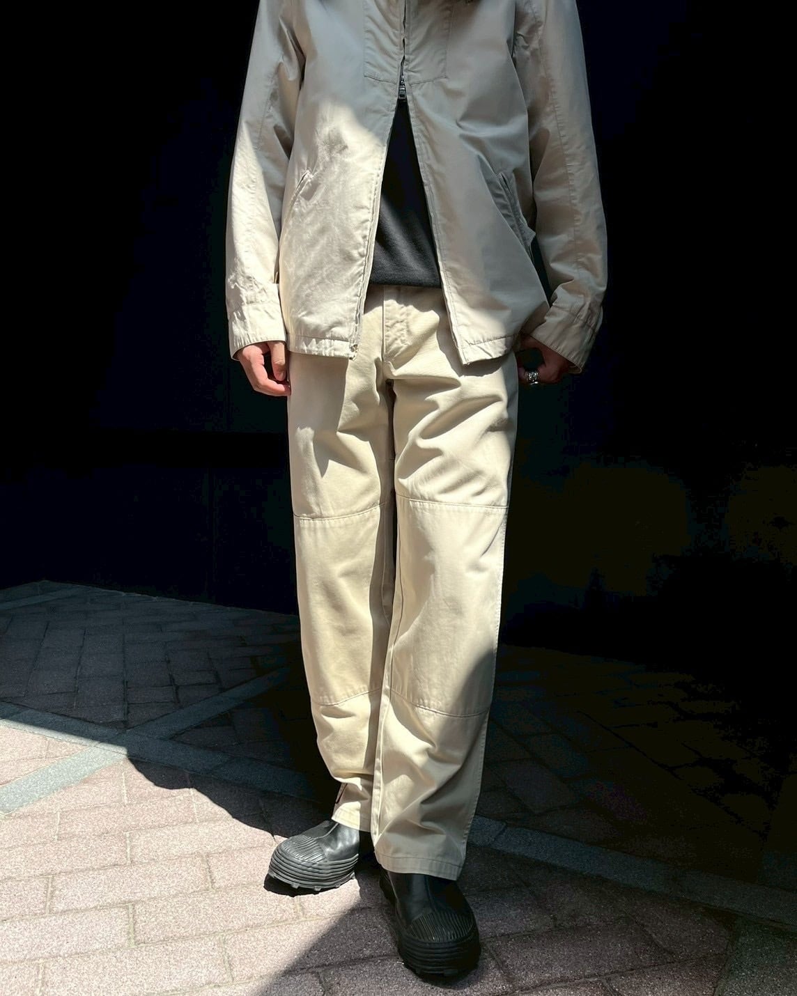 PRADA SPORT Double Knee Cotton Wide Trousers ITALY製 | VOLAR