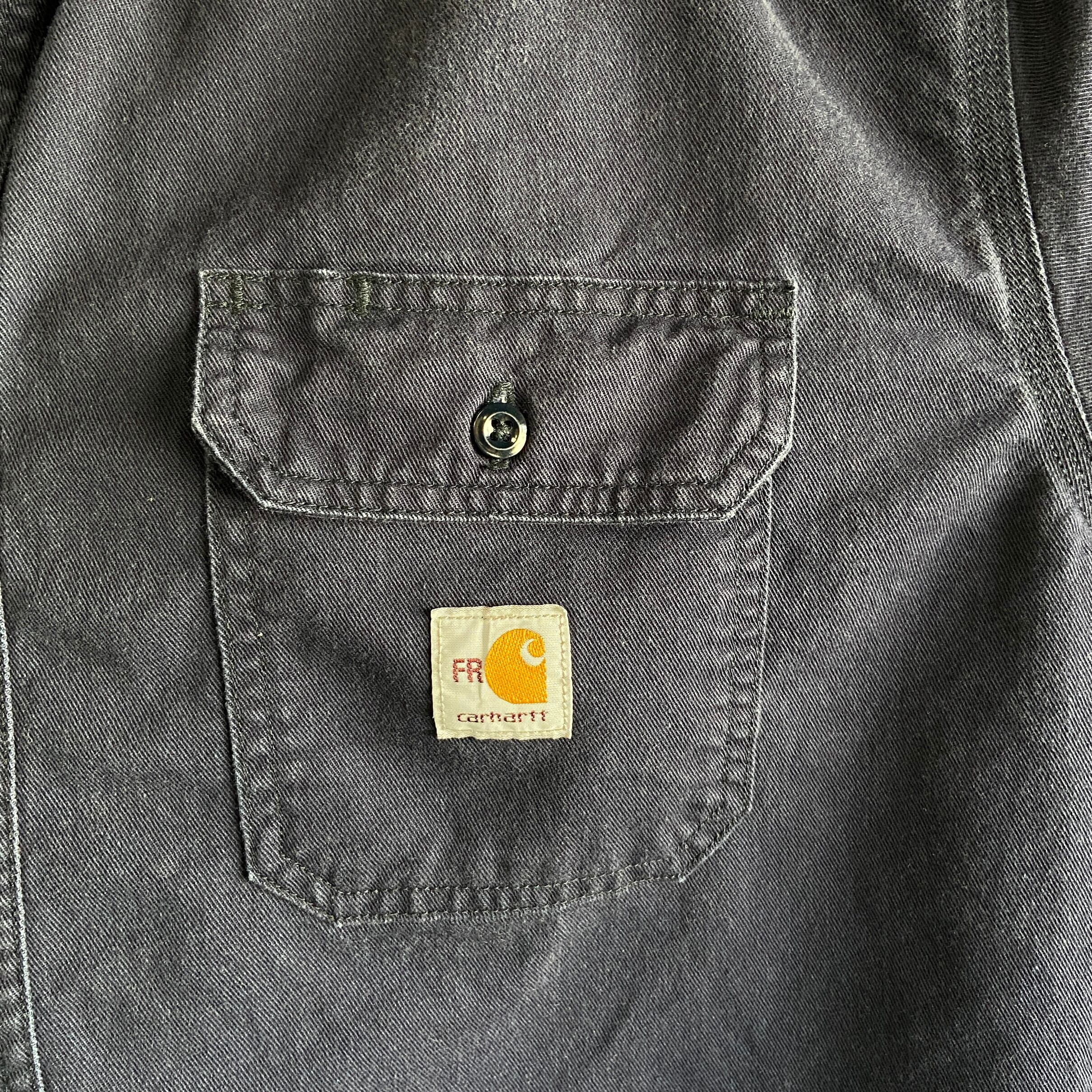 ビッグサイズ カーハート Carhartt FRシリーズ 長袖 ボタンダウン ワークシャツ フリーサイズ /eaa352167