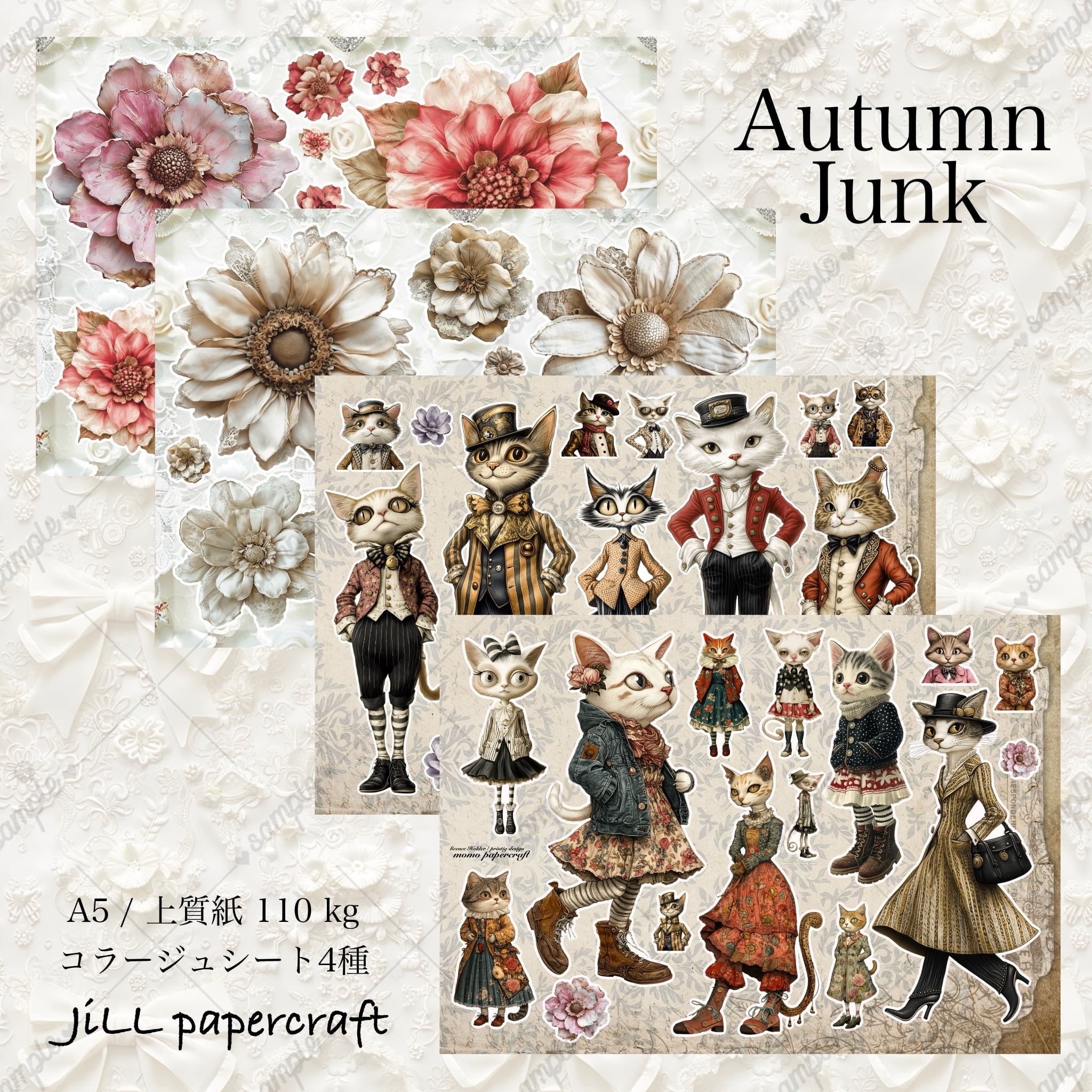 unichoco x jiLL】A5コラージュシートセット 2nd anniversary | JiLL