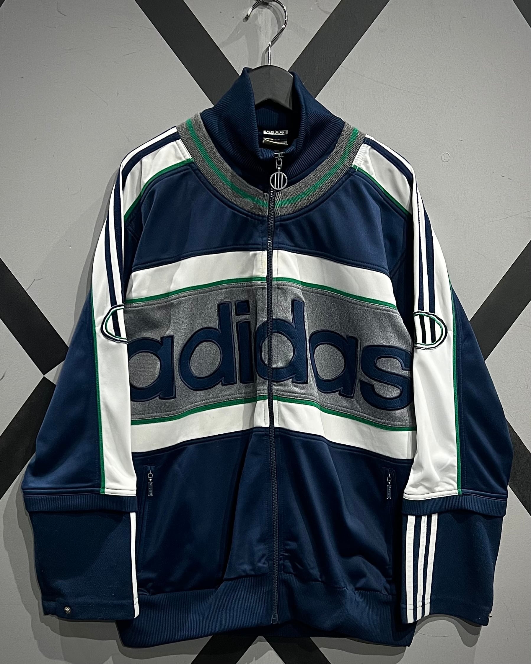 X VINTAGE】 90's“adidas” Layered Design Vintage Track Jacket