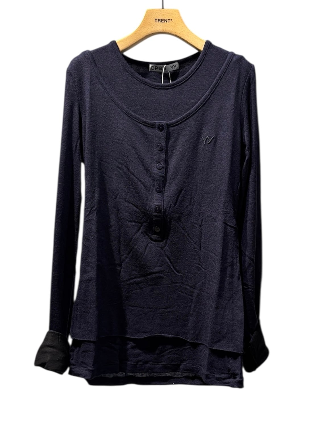 25AW】OPEN YY オープン ワイワイ / LAYERED HENLEY LOUNGE TEE / T