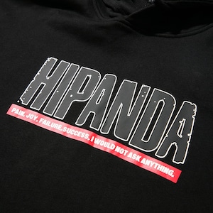 SALE 送料無料【HIPANDA ハイパンダ】メンズ フーディー スウェット MEN'S DJ-HIPANDA BACK PRINT HOODIE SWEAT SHIRT / BLACK