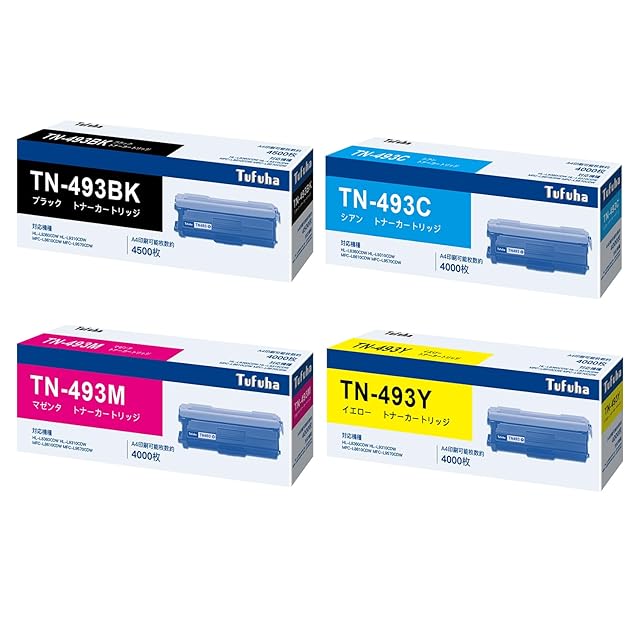 ブラザー工業 純正トナーカートリッジ(大容量) TN-493C シアン