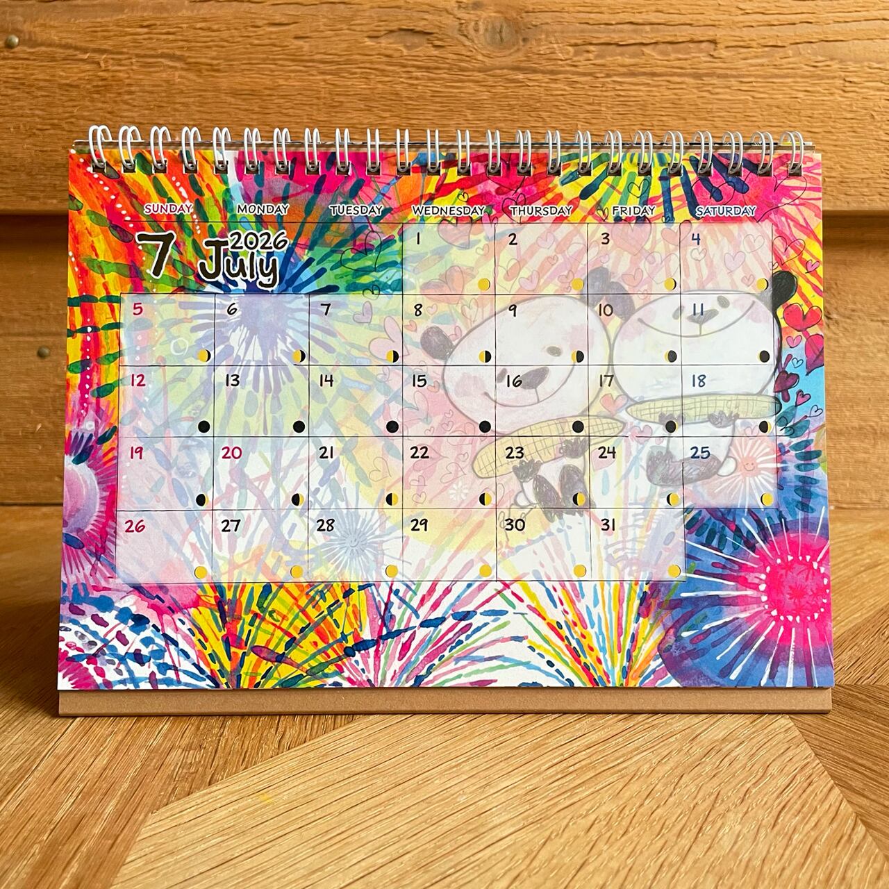 2026年度 卓上カレンダー | KAO KAO PANDA STUDIO NET SHOP