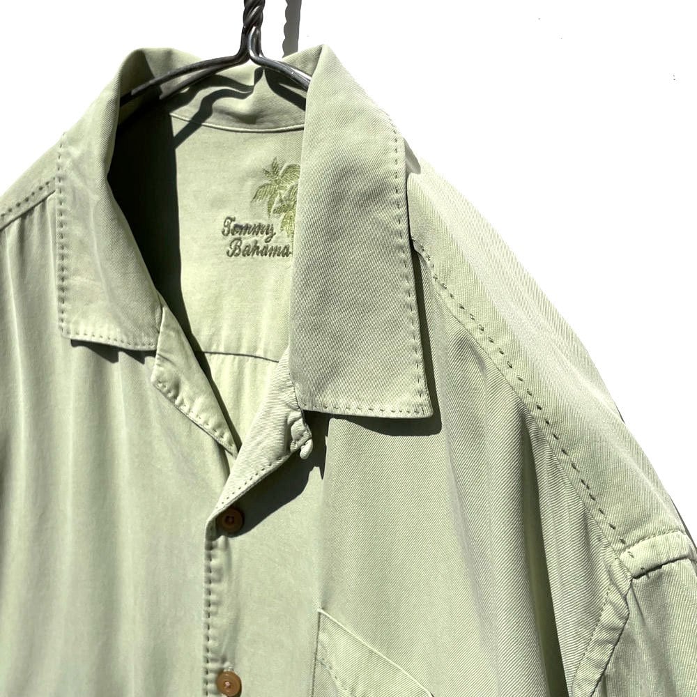 [Tommy Bahama] Vintage S/S Open Collar Silk Shirt [1990s-] Vintage Silk  Shirt | beruf powered by BASE