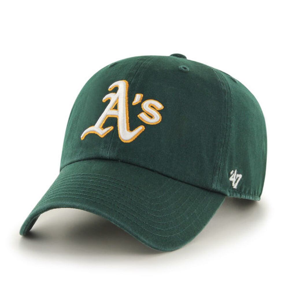 47BRAND (フォーティーセブンブランド) アスレチックス 定番キャップ ’47 クリーンナップ ダークグリーン オークランド