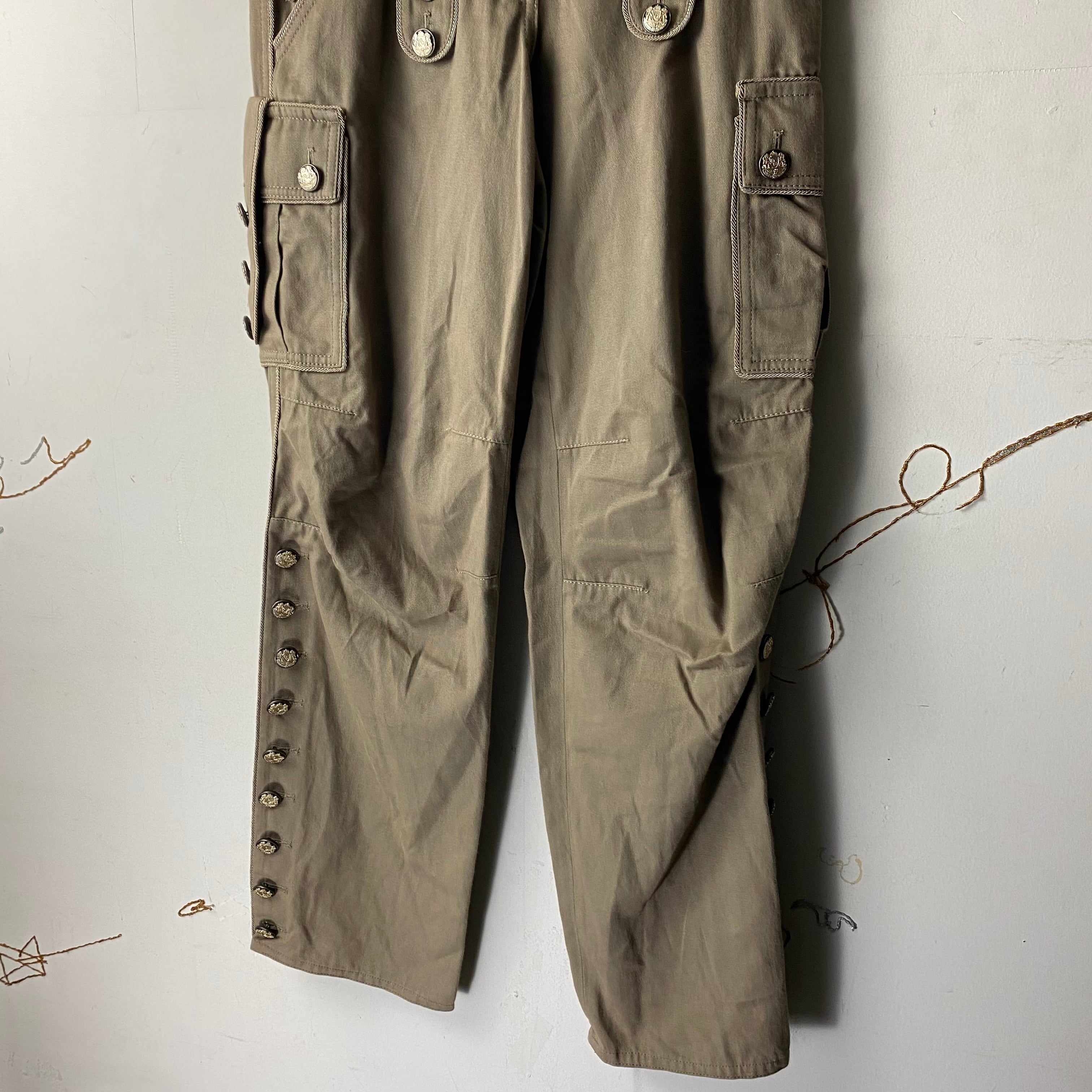 DOLCE&GABBANA button design cargo pants | NOIR ONLINE
