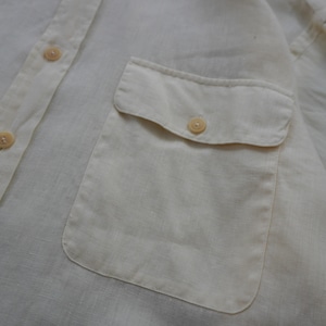 90s Polo by Ralph Lauren LINEN L/S shirt [XL] 古着