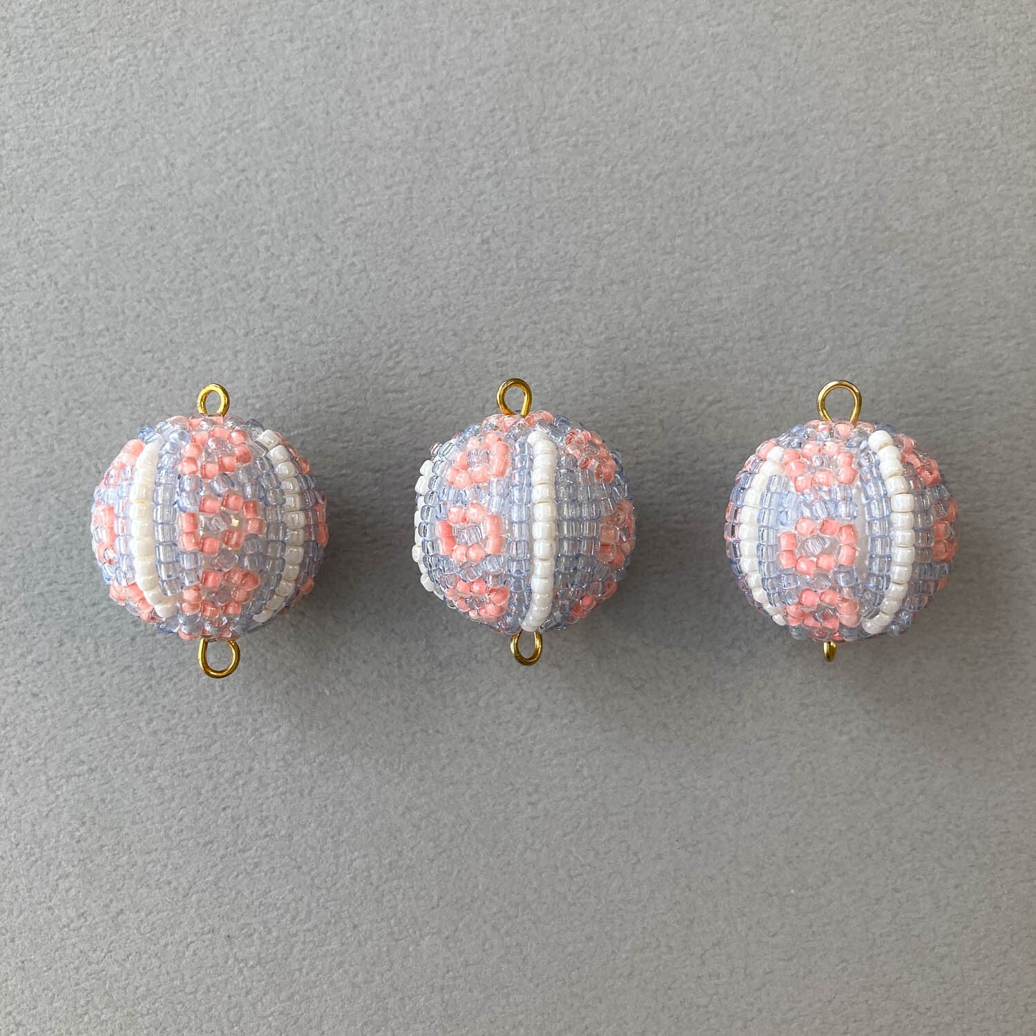 再入荷〉Duaオリジナル ビーズボール 花柄L（22mm） | Dua