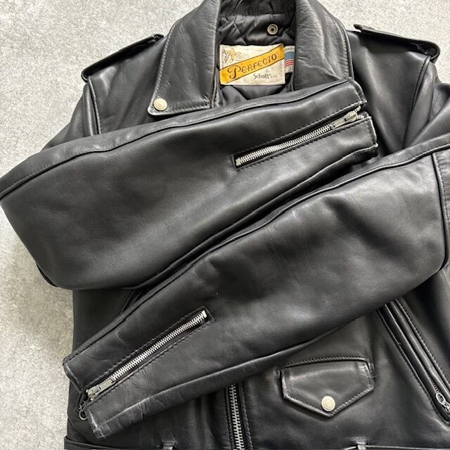 schott】618 ショット ダブルライダースジャケット レザージャケット