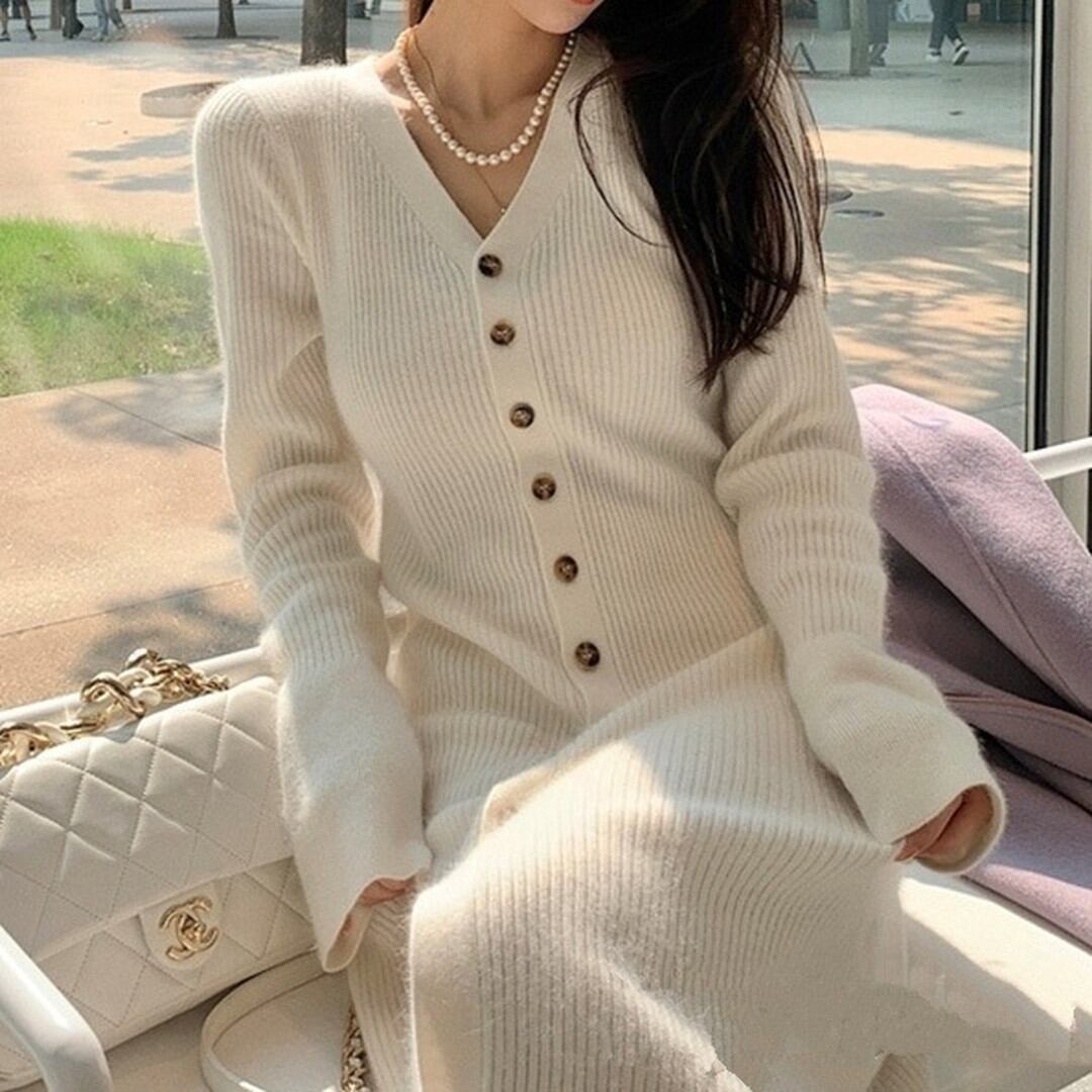 Knite slim long dress(5color) V592