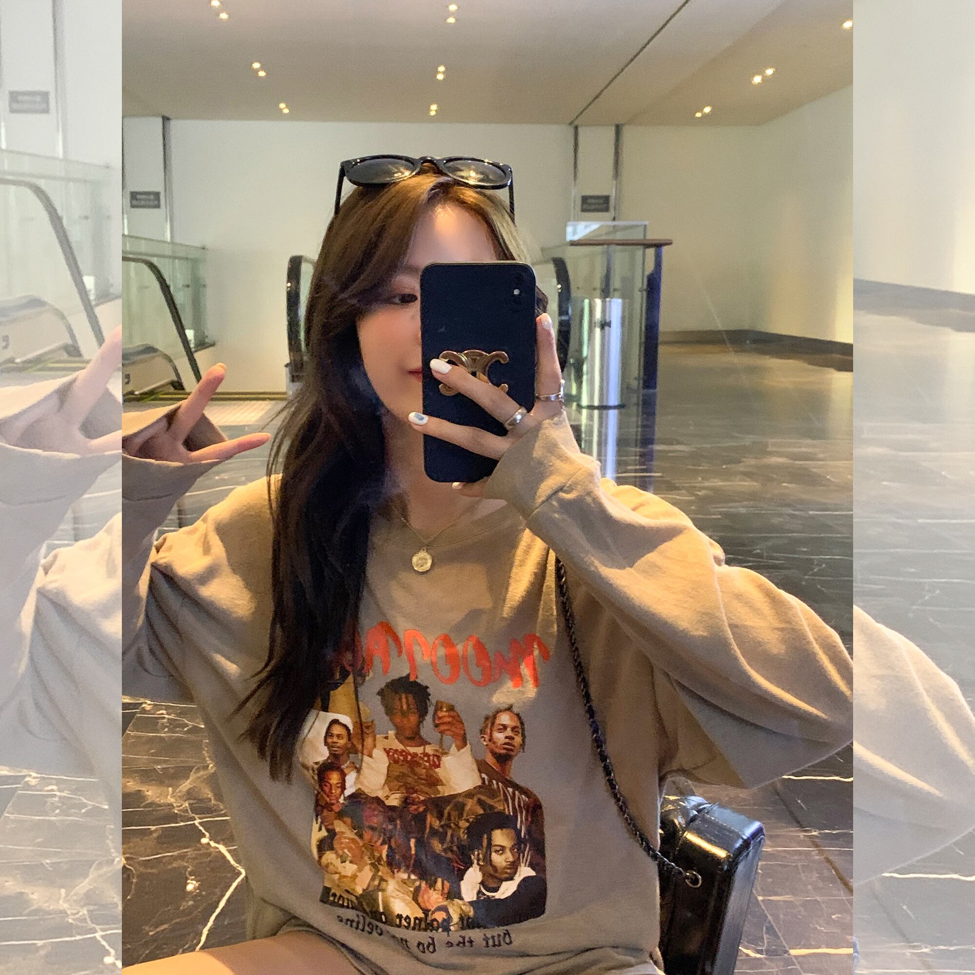 ルーズプリントTシャツ サマースタイルトップス ロング ストリート 夏物 6Du_Shop_Women87587626169