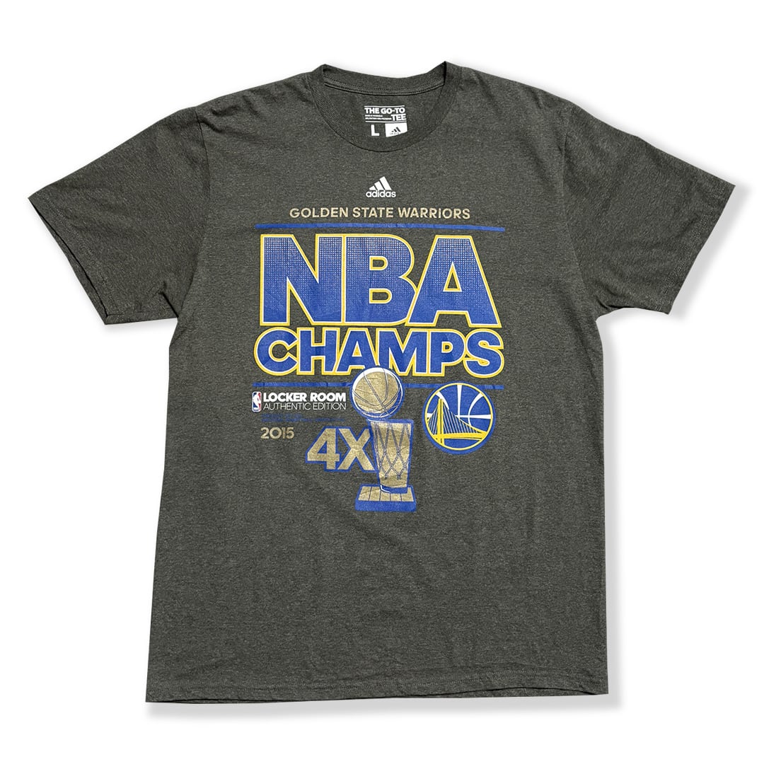 Golden State Warriors -2015 NBA CHAMPS- Printed T-Shirt. adidas