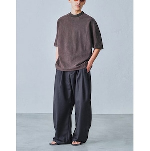 Washed mock neck tee 1486