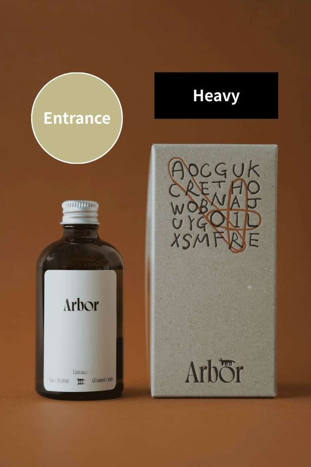 Arbor - Hair Oil Heavy 100ml ：Entrance｜重めテクスチャ／森林に漂う微かな花と果実の香り