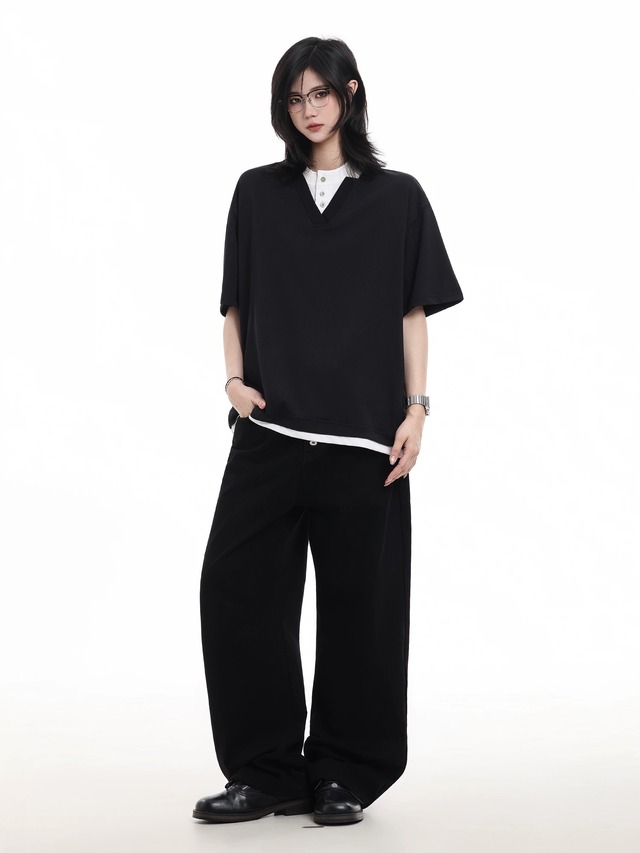 スタッズポケットワイドパンツ / Stud Pocket Wide Pants