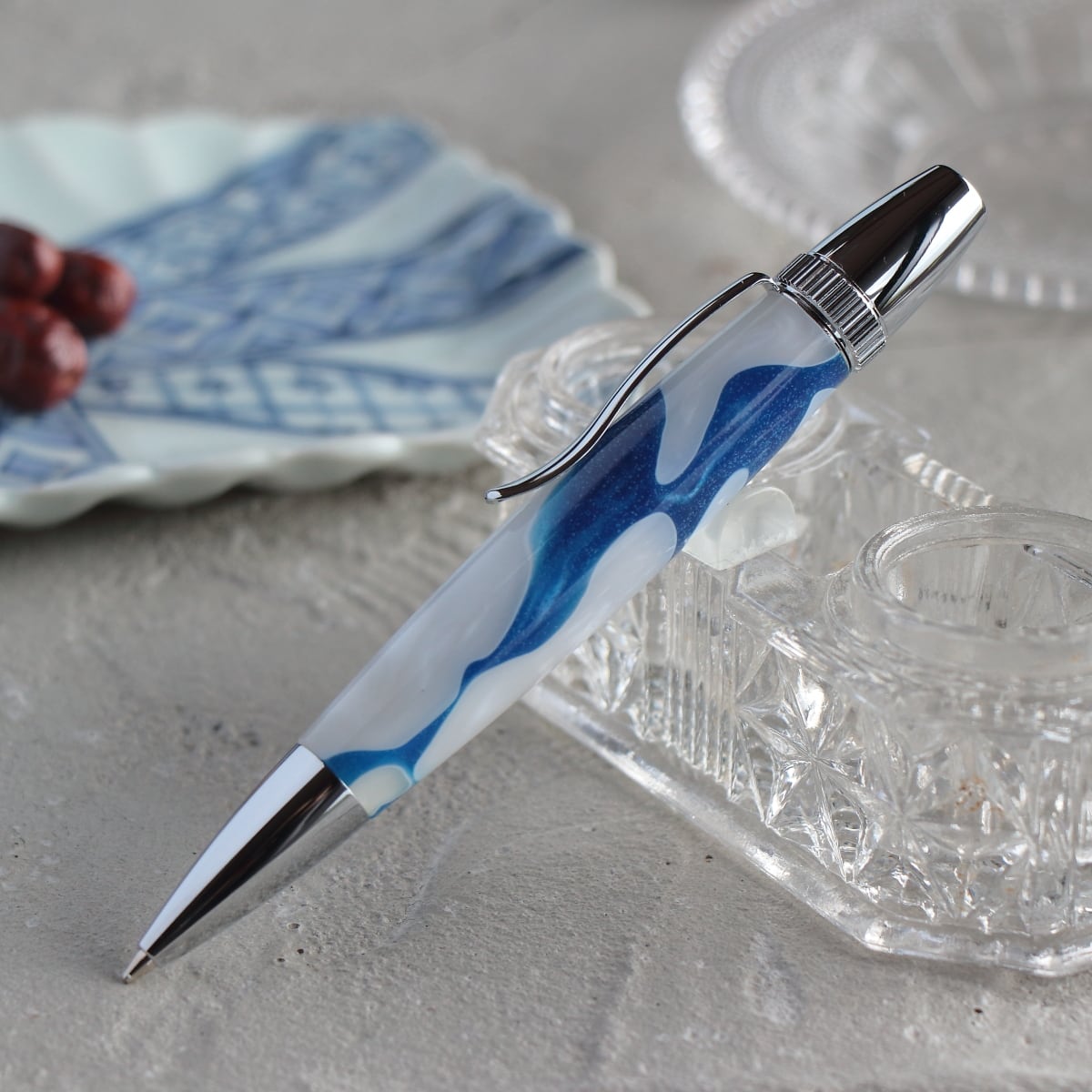 「サマーウェーブ・Chouette」手作りボールペン Viriditas ジェットストリーム芯対応