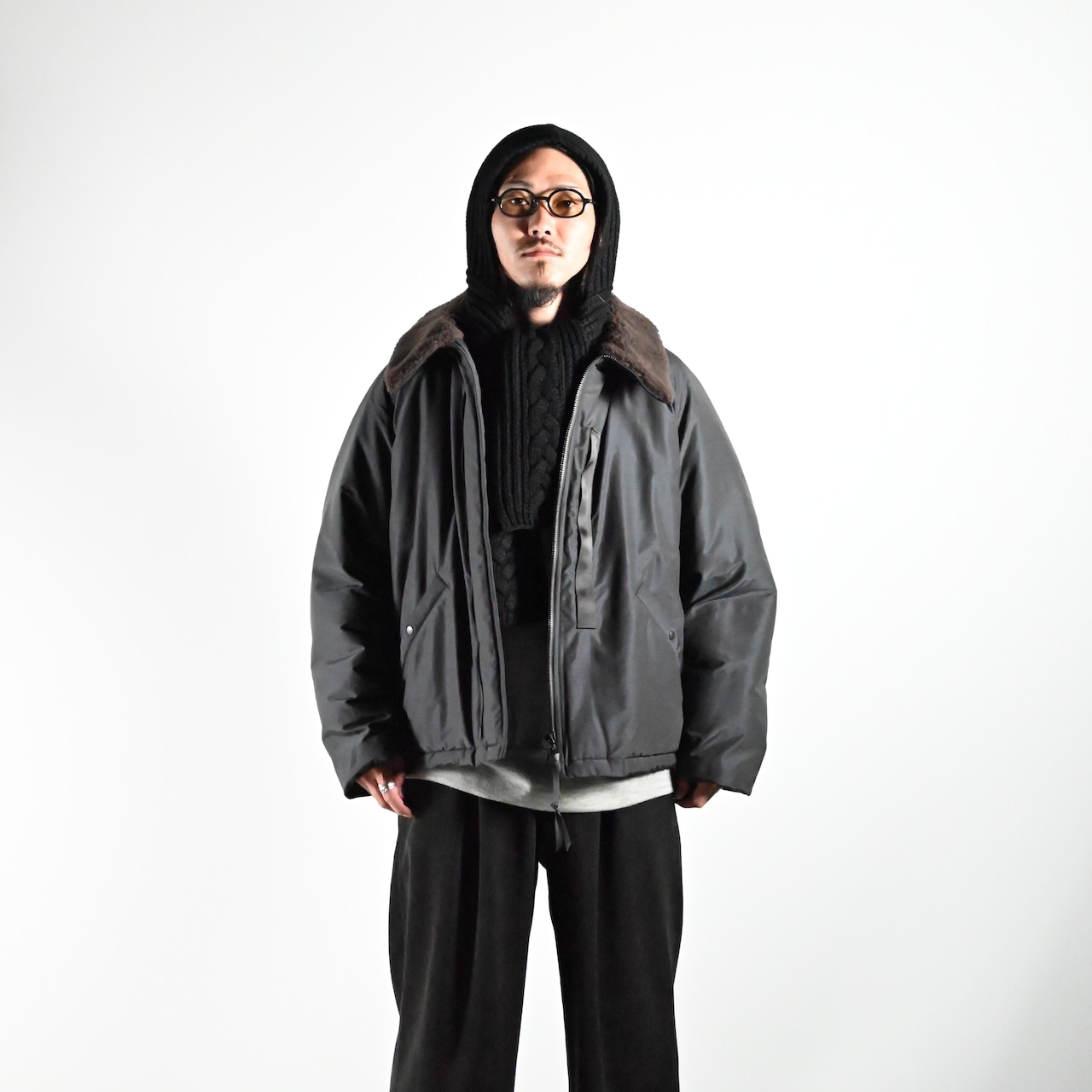 Product Twelve(プロダクトトゥエルブ)Light Wool Nylon Puffer Jacketコーディネート