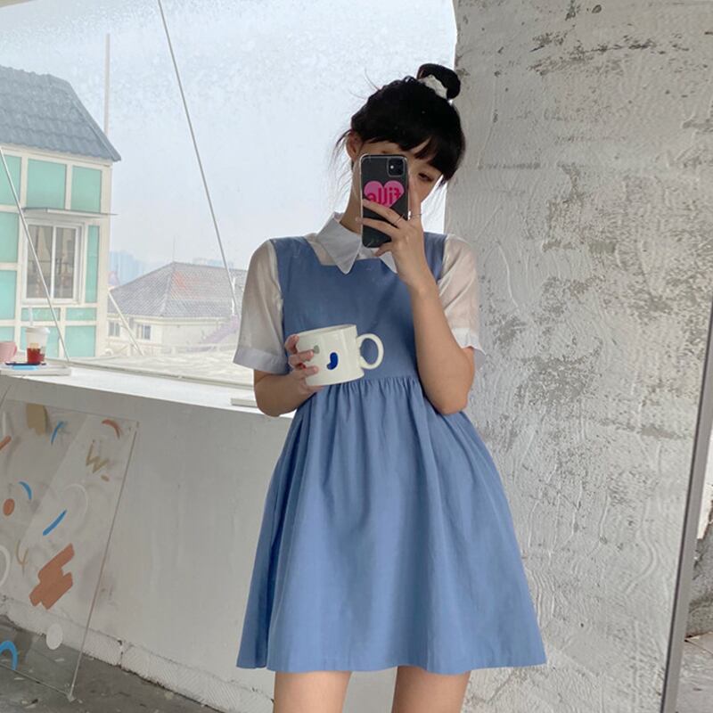 スカート サマースタイル薄手ルーズAラインドレス 夏物 萌量不足28515842451