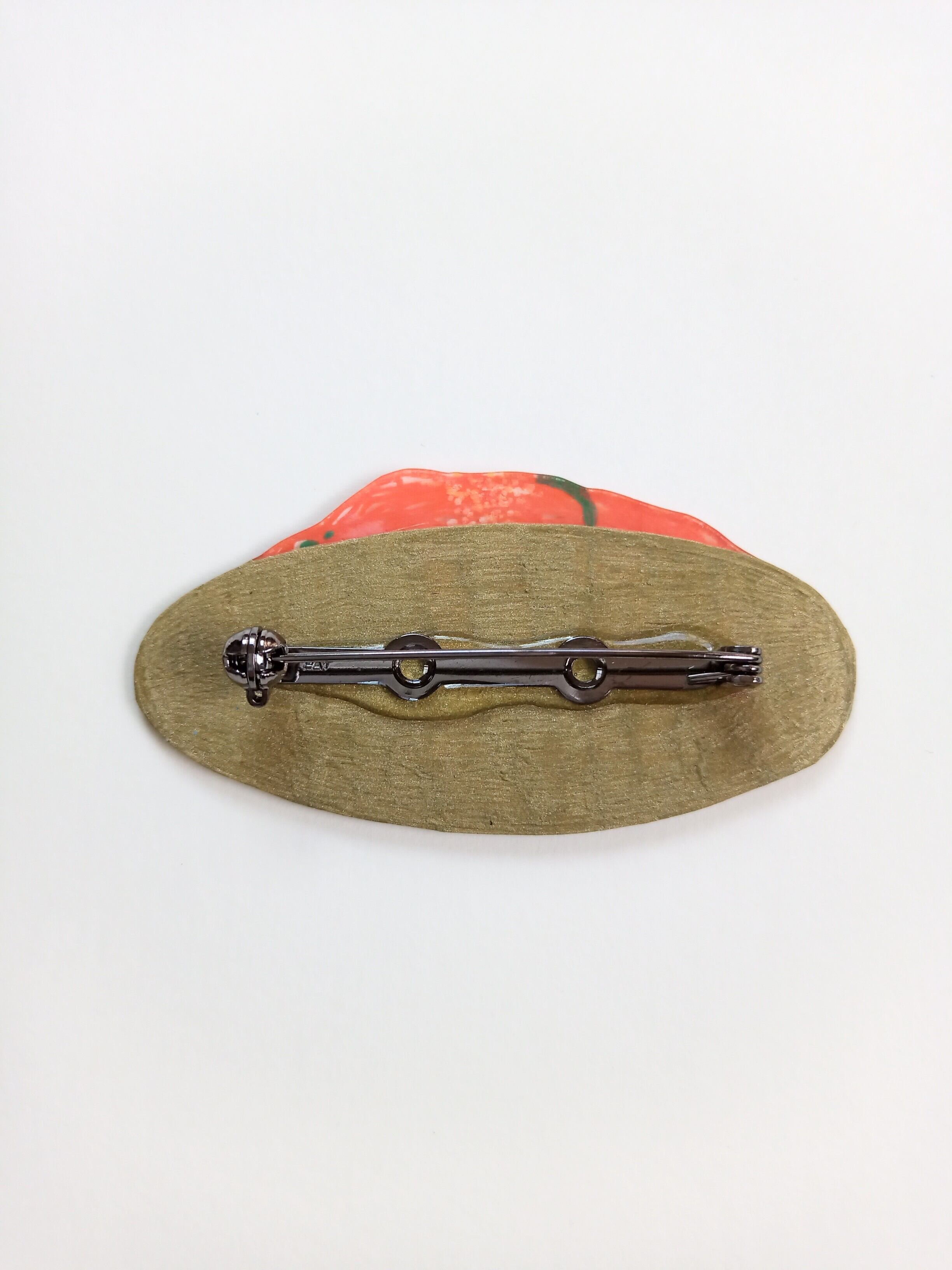 ヘンテコ　ブローチ　「ナポリタン」