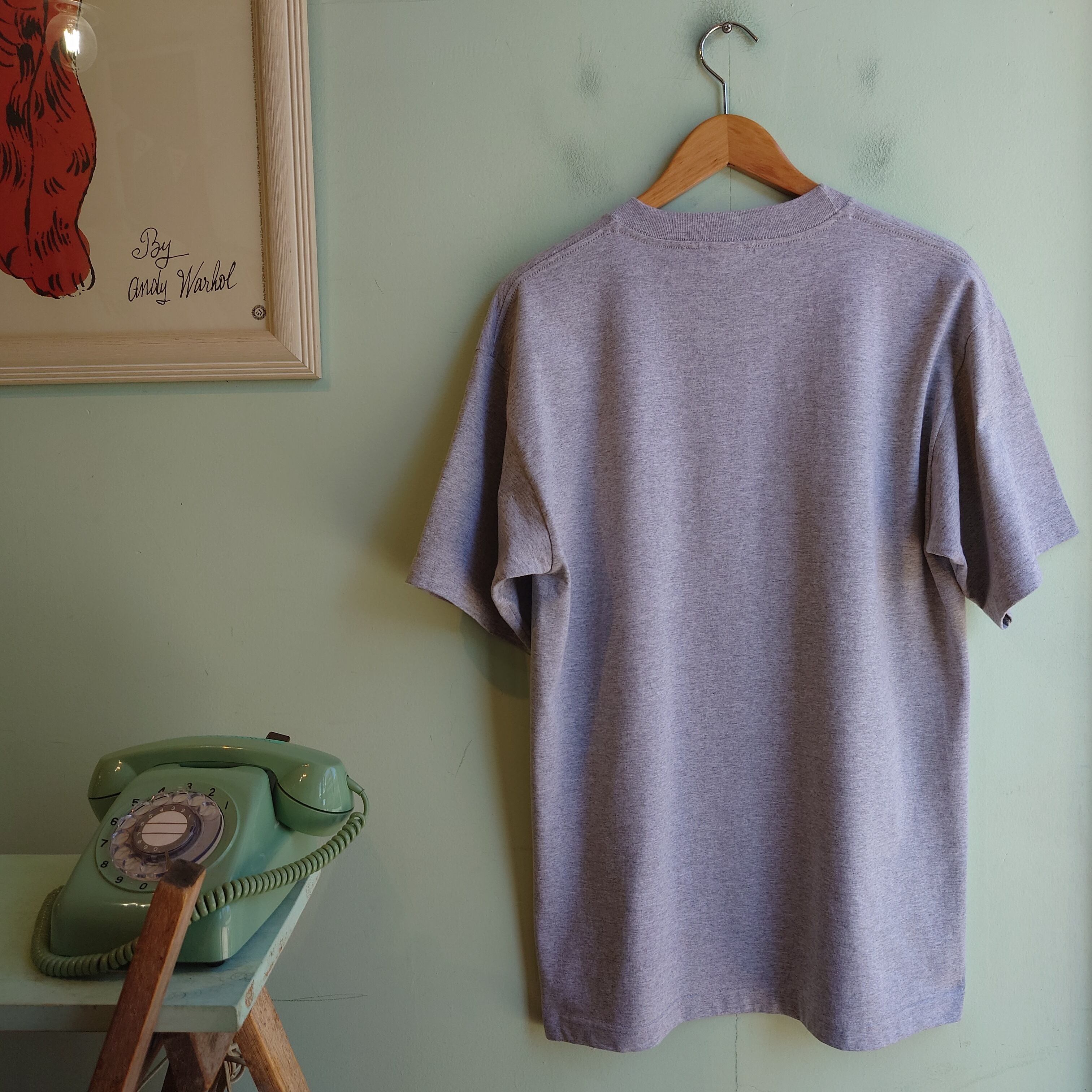 DKNY ダナキャラン 90-00s vintage ロゴTシャツ グレー L程度 | MANULBOY