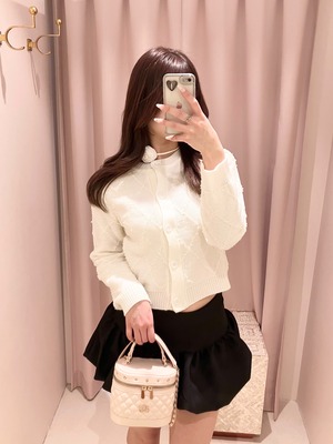 balloon mini skirt(white/black)