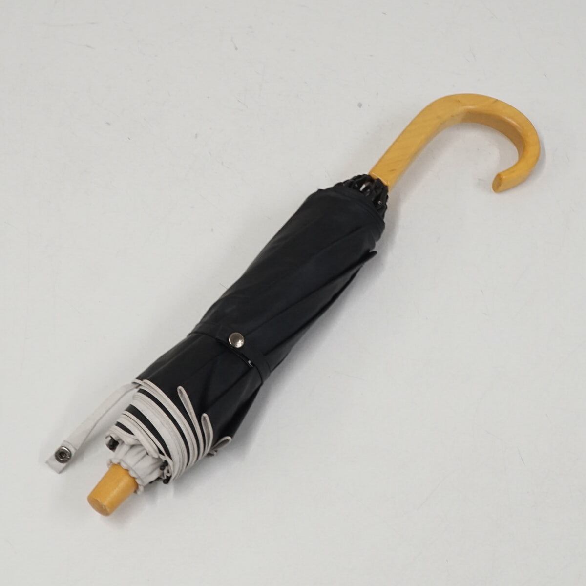 サンバリア100 完全遮光折日傘 USED品 2段折 キューブ グレー UV 遮熱