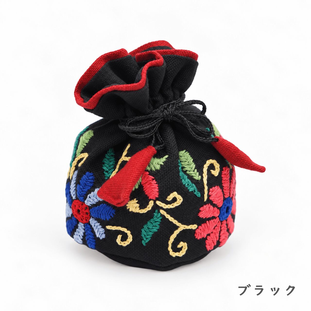 【第3世界ショップ】ジュエリーポーチ｜ミラー刺繍