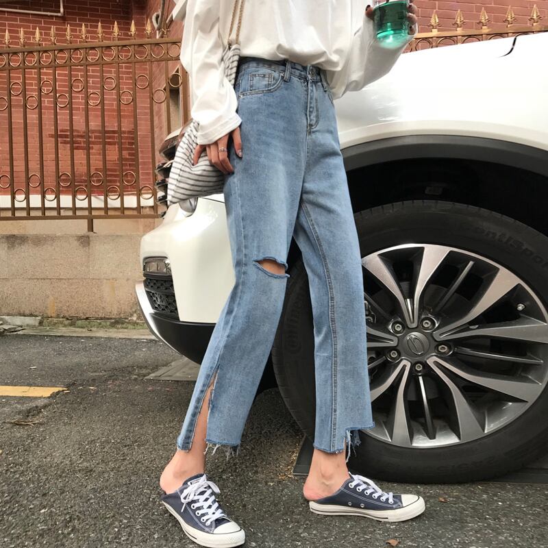 ジーンズ レディーススプリングルーズ薄手パンツ 春物 試着室74700882723