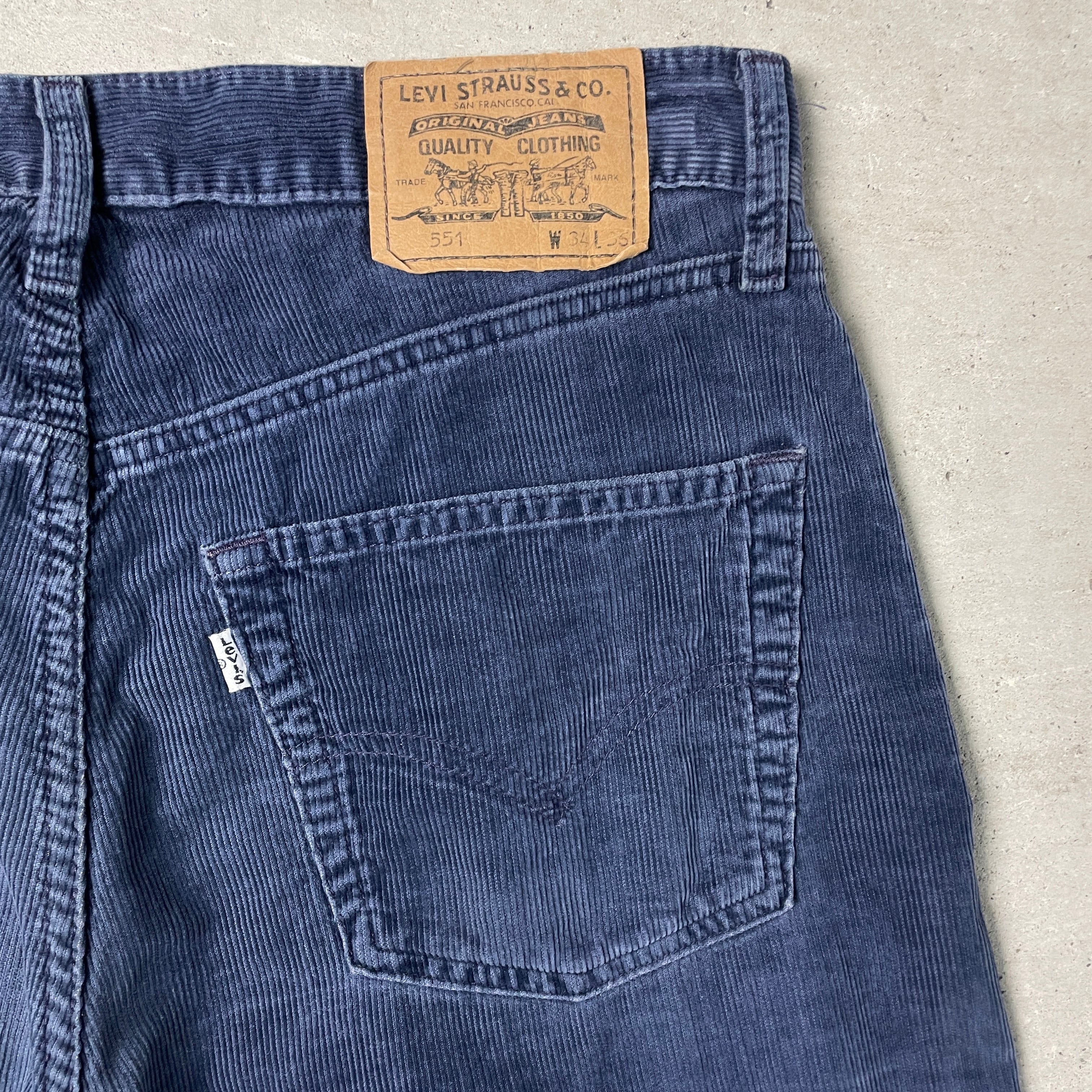 チュニジア製 90年代 Levi's ユーロリーバイス 551 コーデュロイパンツ