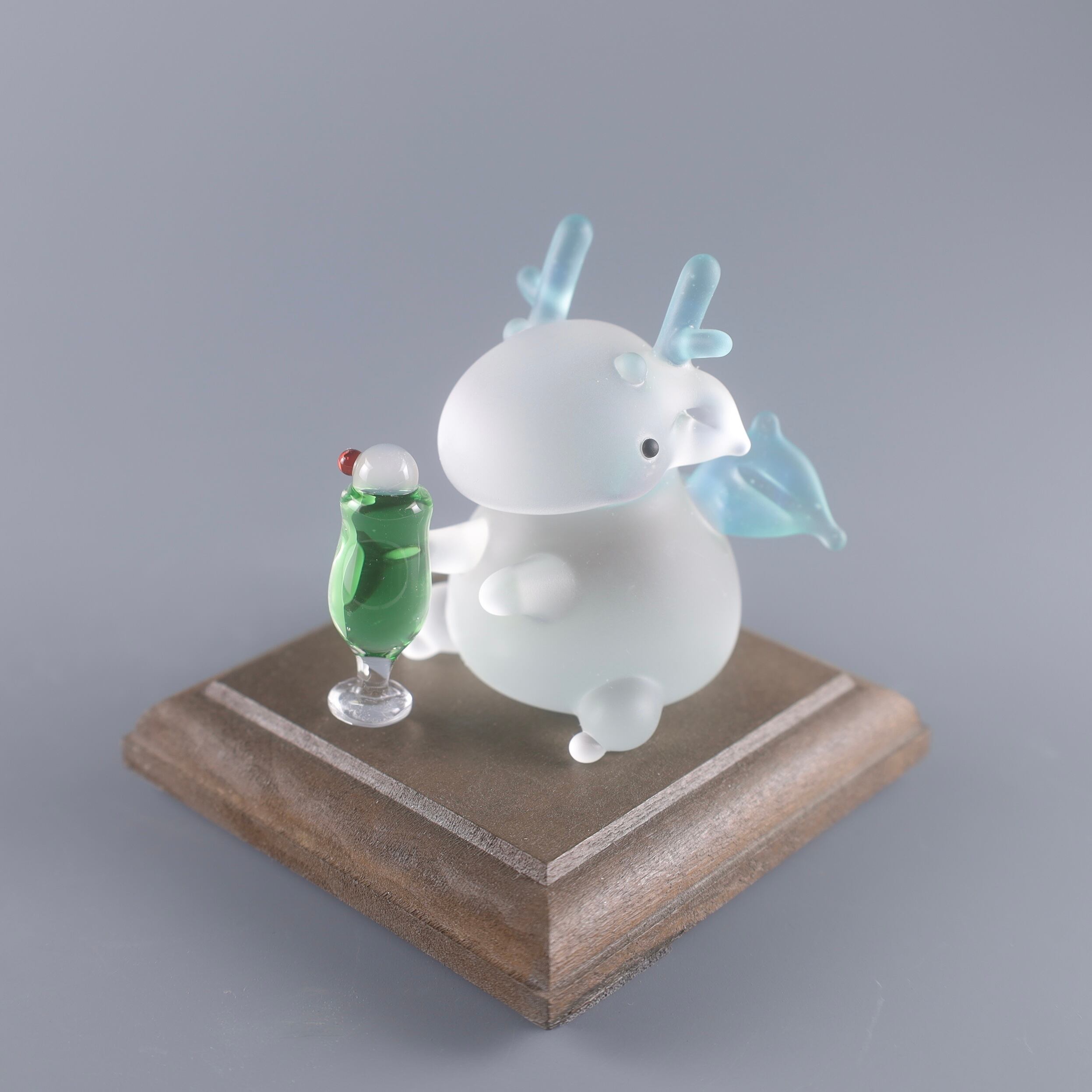 小さなドラゴンセット　ガラス細工 小さなドラゴンセット ガラス細工