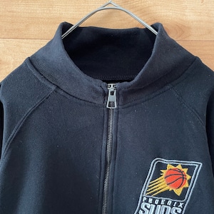 【GTS】NBA Phoenix Suns バスケ ハーフジップ スウェット 刺繍ロゴ ワンポイント アメリカ古着