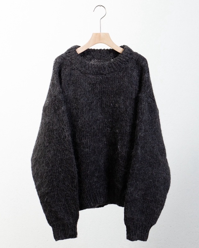 hand knitted chunky shaggy sweater