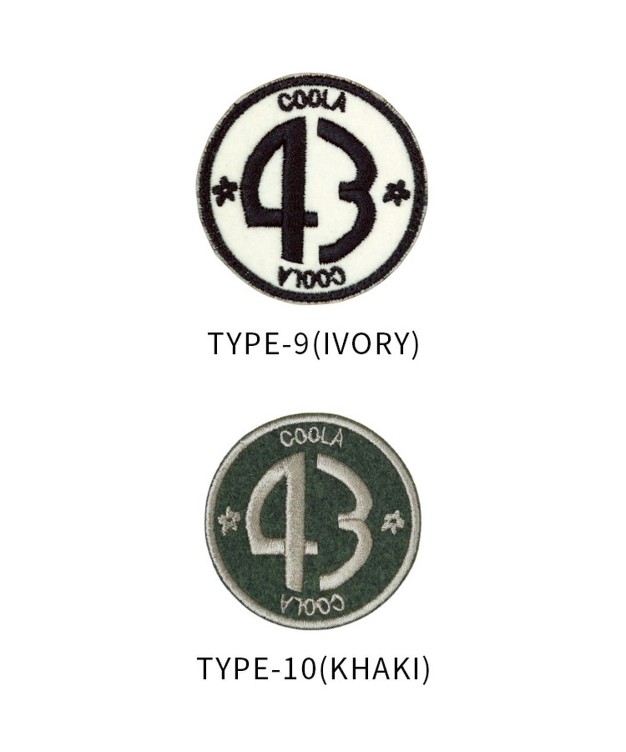 【直営限定ITEM】COOLAオリジナルパッチ-B　CQ-49508H