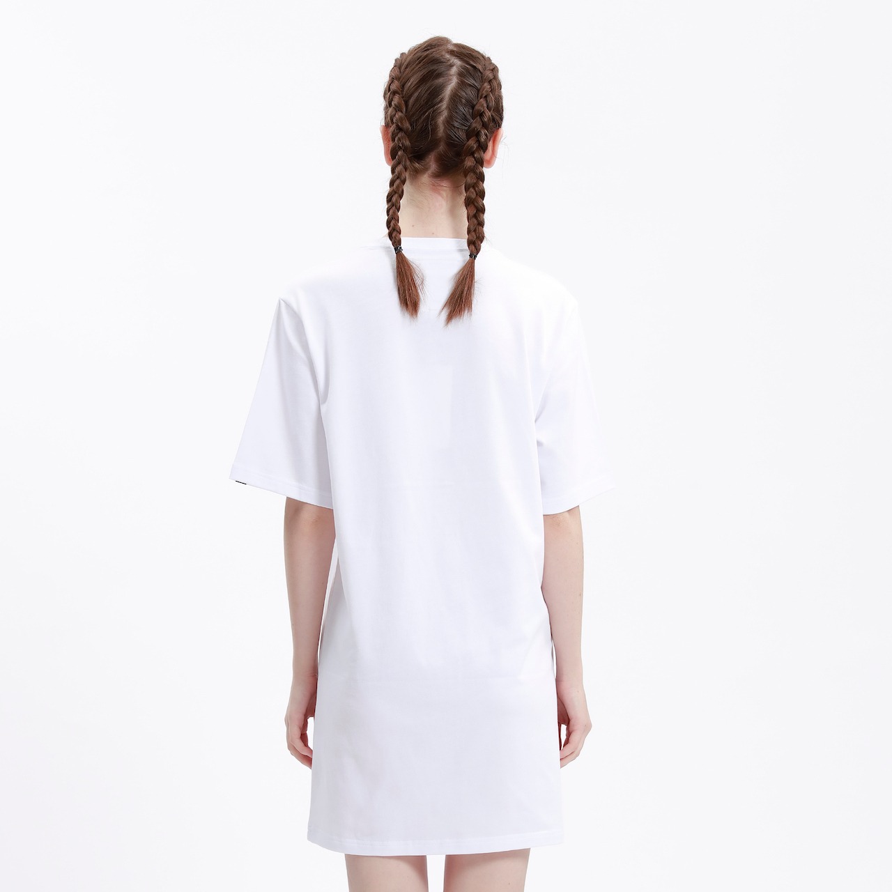 【HIPANDA ハイパンダ】レディース スパンコール Tシャツ ワンピース WOMEN'S SEQUINS SHORT SLEEVED LONG T-SHIRT / WHITE・BLACK