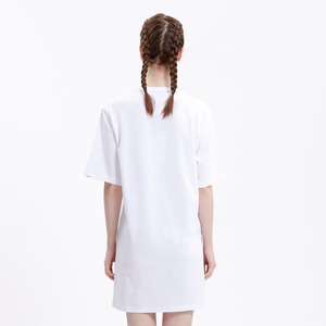 【HIPANDA ハイパンダ】レディース スパンコール Tシャツ ワンピース WOMEN'S SEQUINS SHORT SLEEVED LONG T-SHIRT / WHITE・BLACK