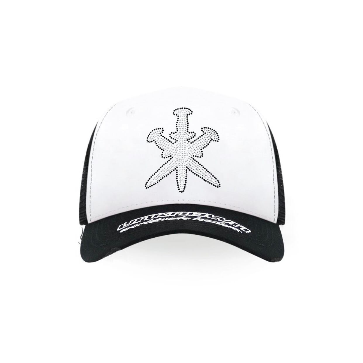 【UNKNOWN LONDON】SIGNATURE DAGGER RHINESTONE TRUCKER