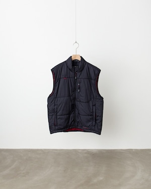 1990s vintage ”Eddie Bauer” EBTEK zip up padding nylon vest / "PRIMALOFT"