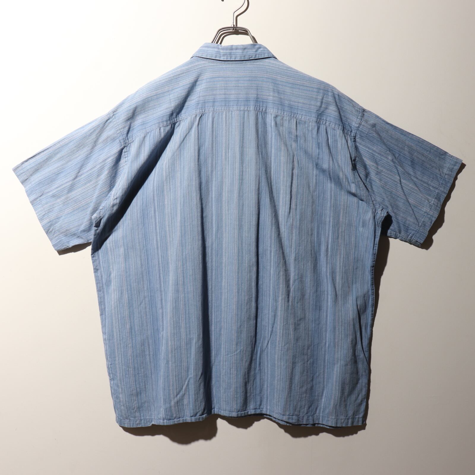 美品 XL 07年 Patagonia A/C Yarn Dyed シャツ パタゴニア 青 ブルー  
