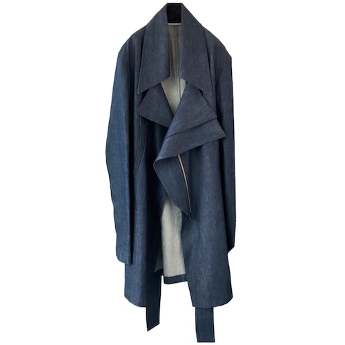 DENIM TRENCH COAT