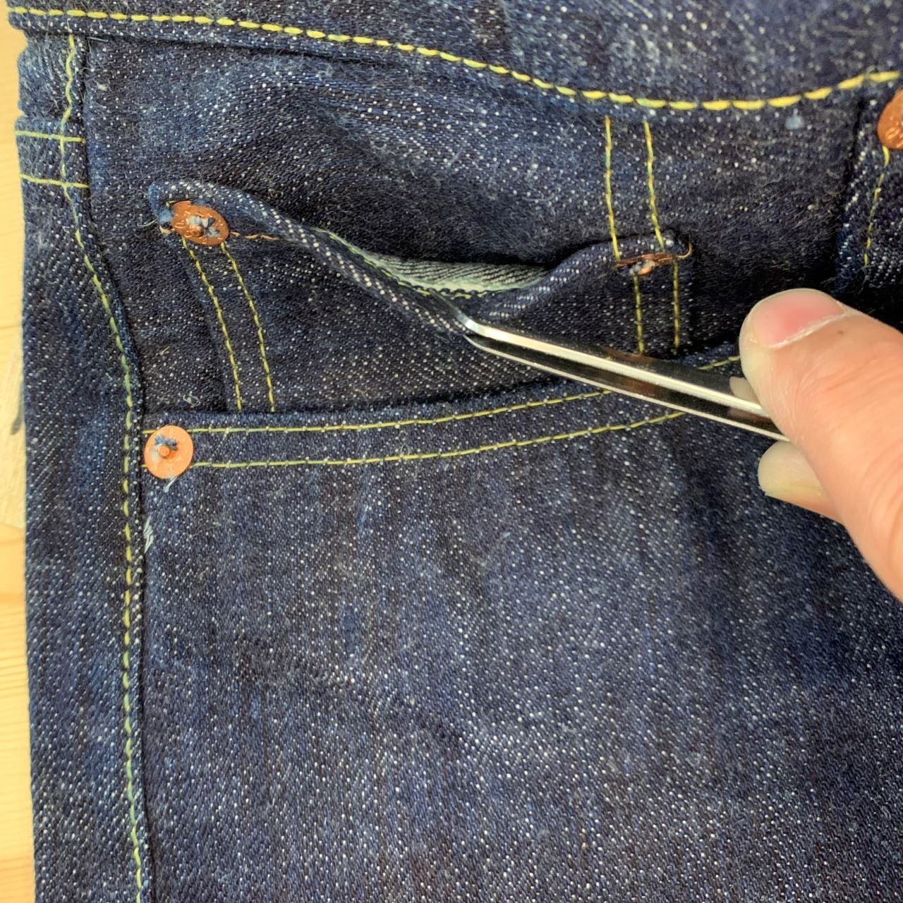 SUGAR CANE 砂糖黍製 14oz. HAWAII藍混右綾DENIM | Jeans Shop 3rd