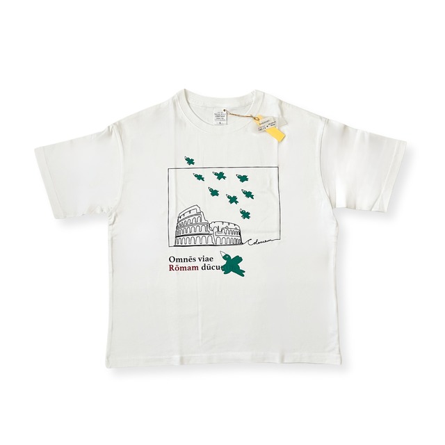 アトリエ福花コラボ　Tシャツ　SustainART　ホワイト　鳥