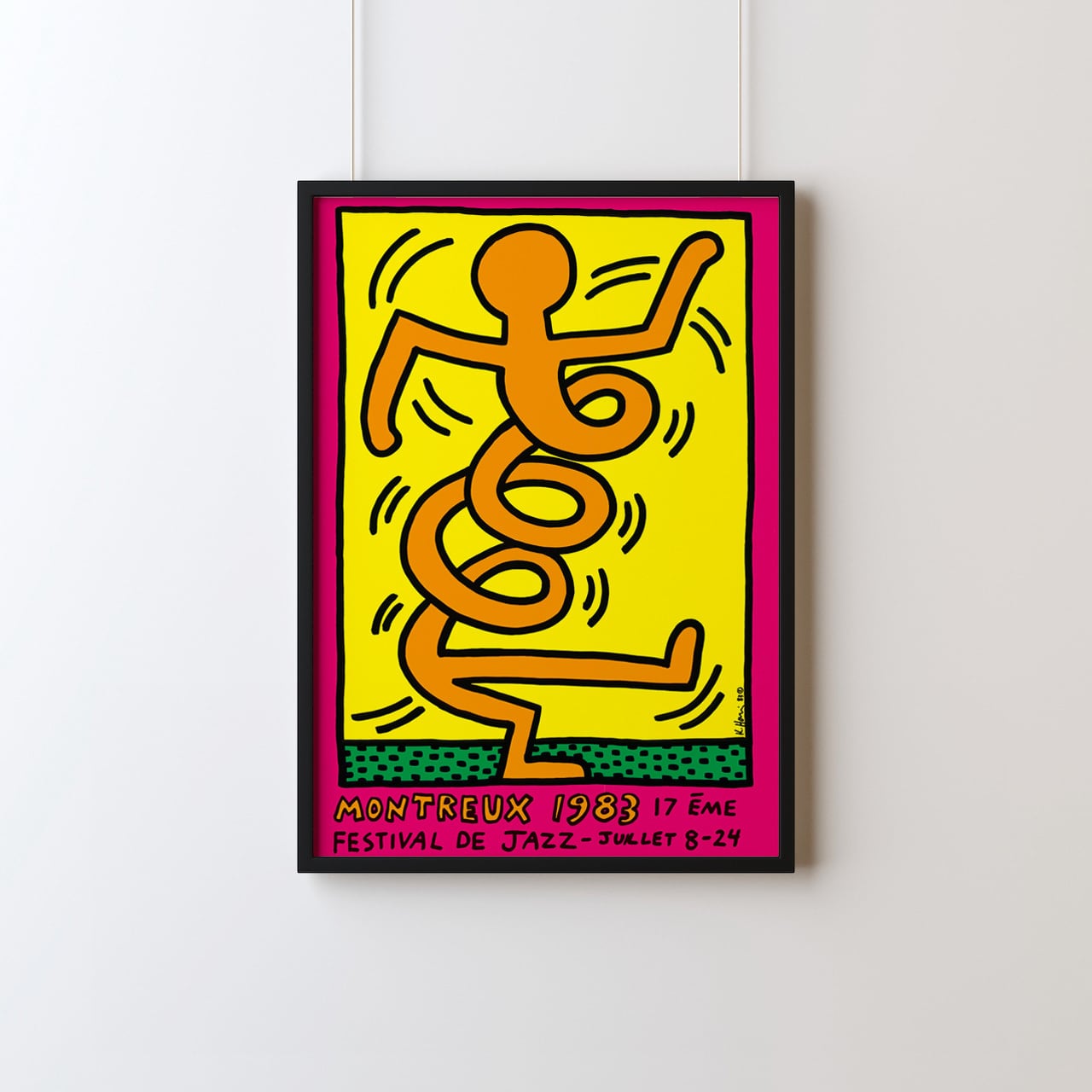 Keith Haring "Montreux Jazz Festival 1983" PINK