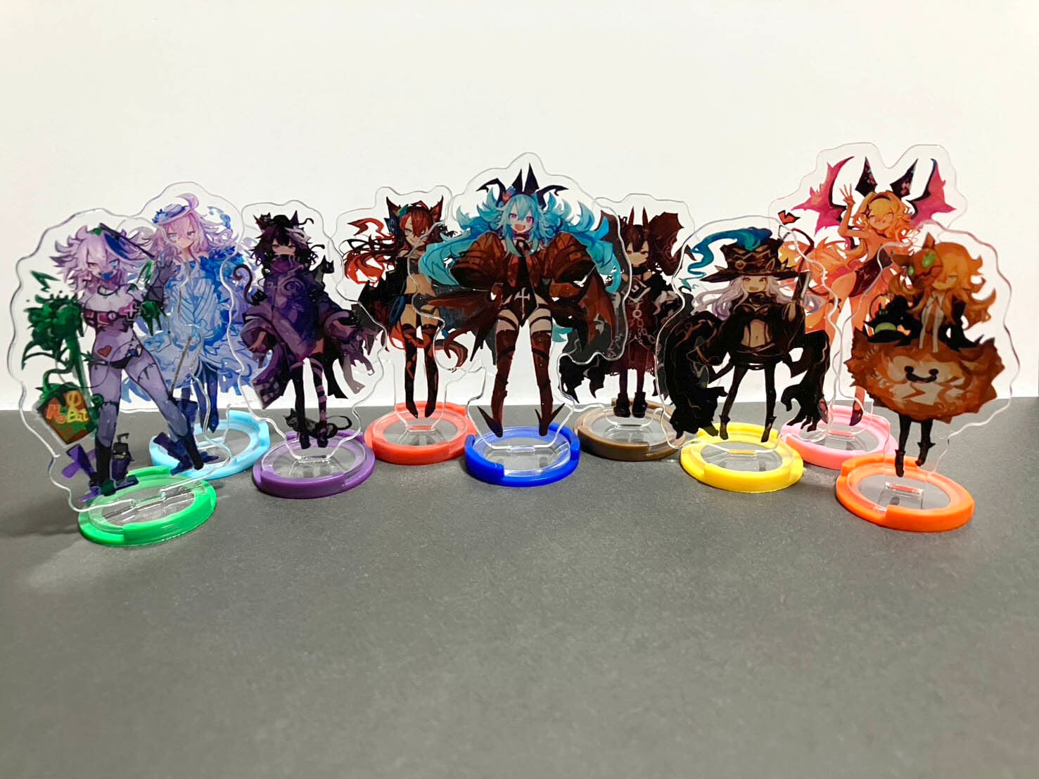 メゾン・ド・ナイトメア」アクリルスタンド台座カバー9色1個ずつ9個