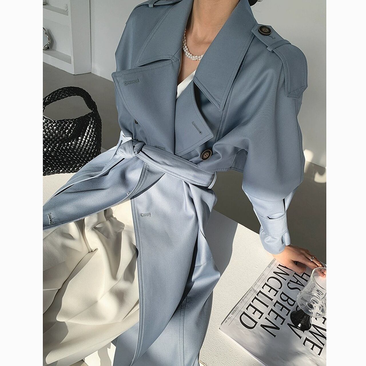 Breast Windbreaker Coat 3Colors 00318