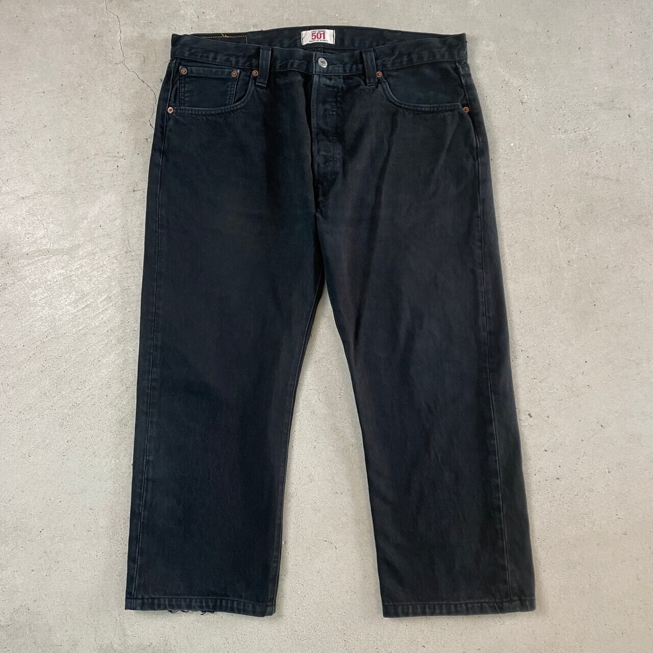 Levi's ユーロリーバイス 501 ブラックデニムパンツ ストレート メンズ