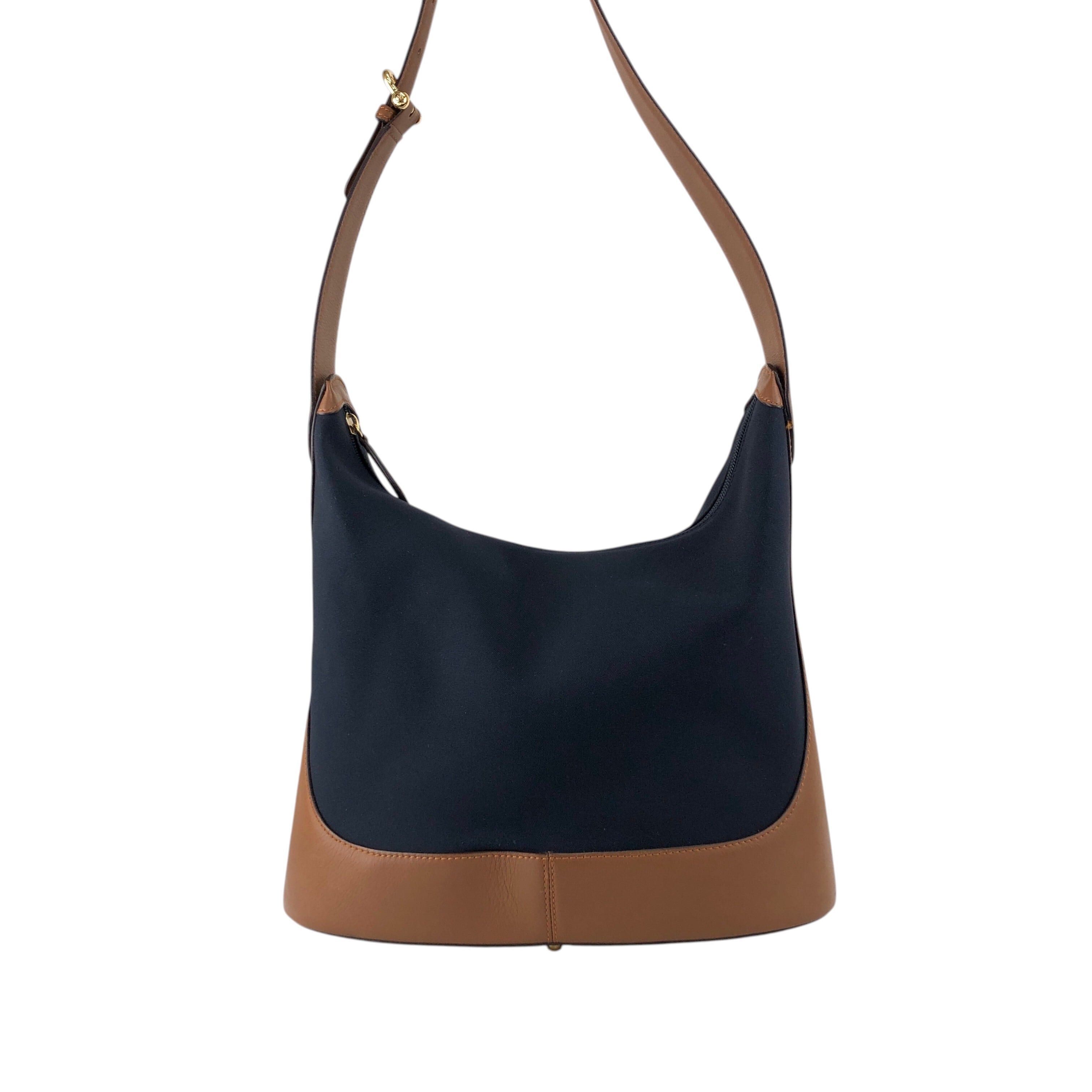 LOEWE ロエベ ショルダーバッグ ネイビー×ブラウン アナグラム