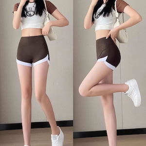 【送料無料】 スポーツ ショートパンツ ヨガ ダンス レディース 春夏 韓国 インナーパンツ ストレッチ 動きやすい バックロゴ スポーツパンツ 運動 フィットネス ヨガパンツ 大人可愛い 大人女子