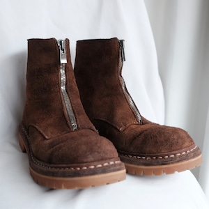 GUIDI×nonnative×UNDERCOVER BIG DADDY HORSE REVERSE LEATHER BOOTS